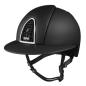 Preview: KEP Riding Helmet Cromo text. black black grid,polo peak, incl. Innerpad