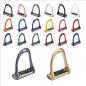 Preview: LORENZINI Stirrups " TITANIUM ", Dressage, Rubber Plate