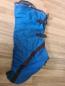 Preview: Busse Ausreitdecke MONTANA, Fliegenausreitdecke, Fliegendecke, 115cm, blue/braun Einfass