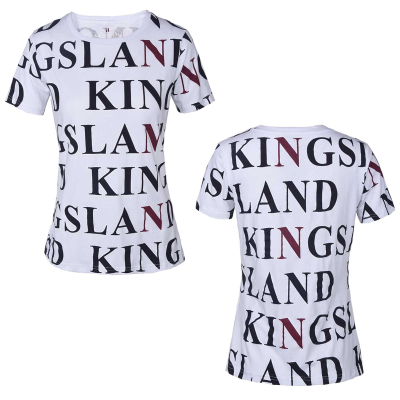 Kingsland Damenshirt, T-Shirt, Rundhalsshirt " KLastrid " , weiß mit Vollprint