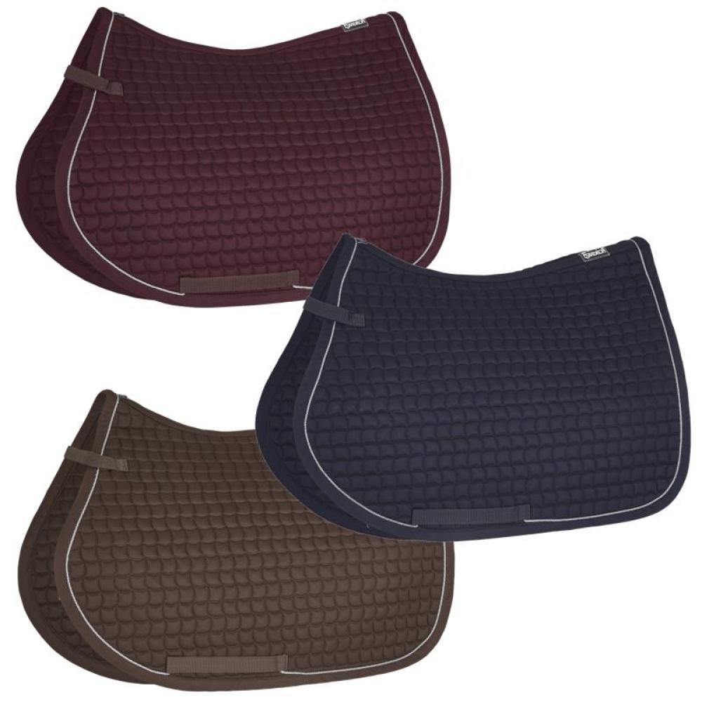 Preview: Eskadron Schabracke Cotton mit Silberbiese, blackberry, racinggreen, navy