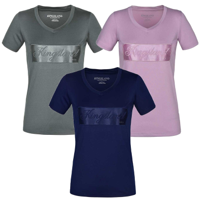 Kingsland Damenshirt, T-Shirt " KLluna "  Kurzarm Shirt mit V-Ausschnitt Damen
