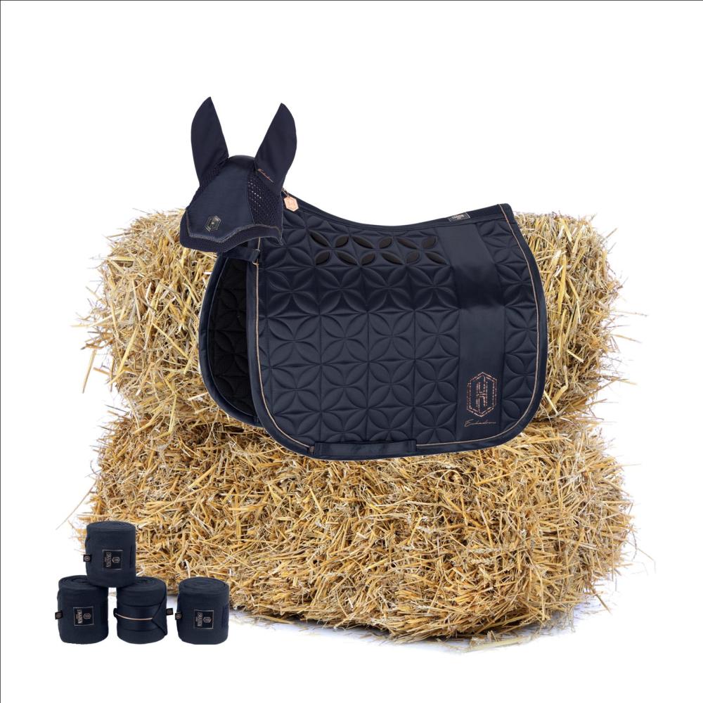 Eskadron Heritage MATTGLOSS Big Square in Set, navy,  Dressage, Full