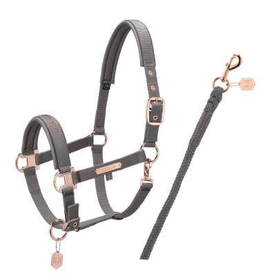 Eskadron HERITAGE Halfter mit Dornschnalle earl grey im Set