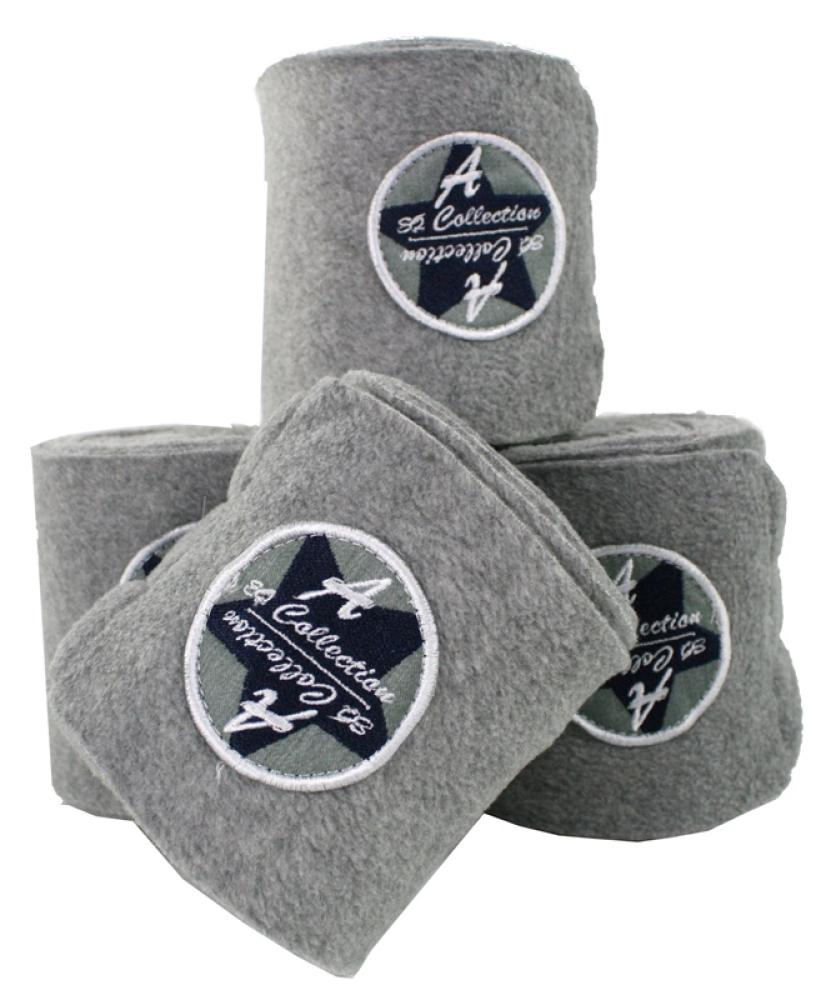 Preview: Equest Annica Hansen Fleecebandagen, 4er Set, Cool Earth