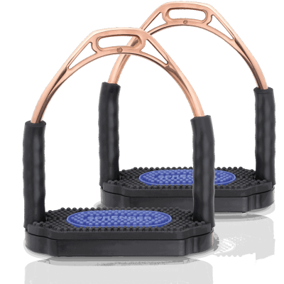 Sprenger Bow Balance Steigbügel -  Edelstahl rostfrei bronze, 120mm Trittfläche, 1 Paar