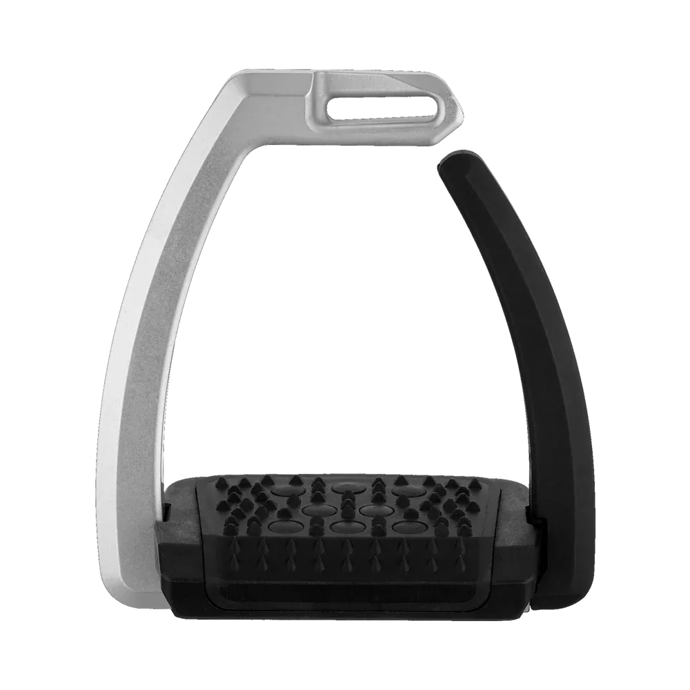 Sprenger Aero-Steigbügel silber eloxiert - 120 mm Trittweite