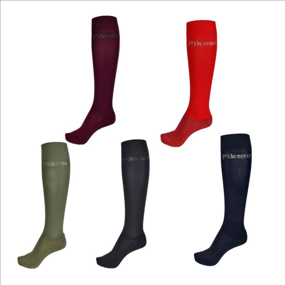 Pikeur Strümpfe " PK_RHINESTONES ", Kniestrümpfe mit Studs