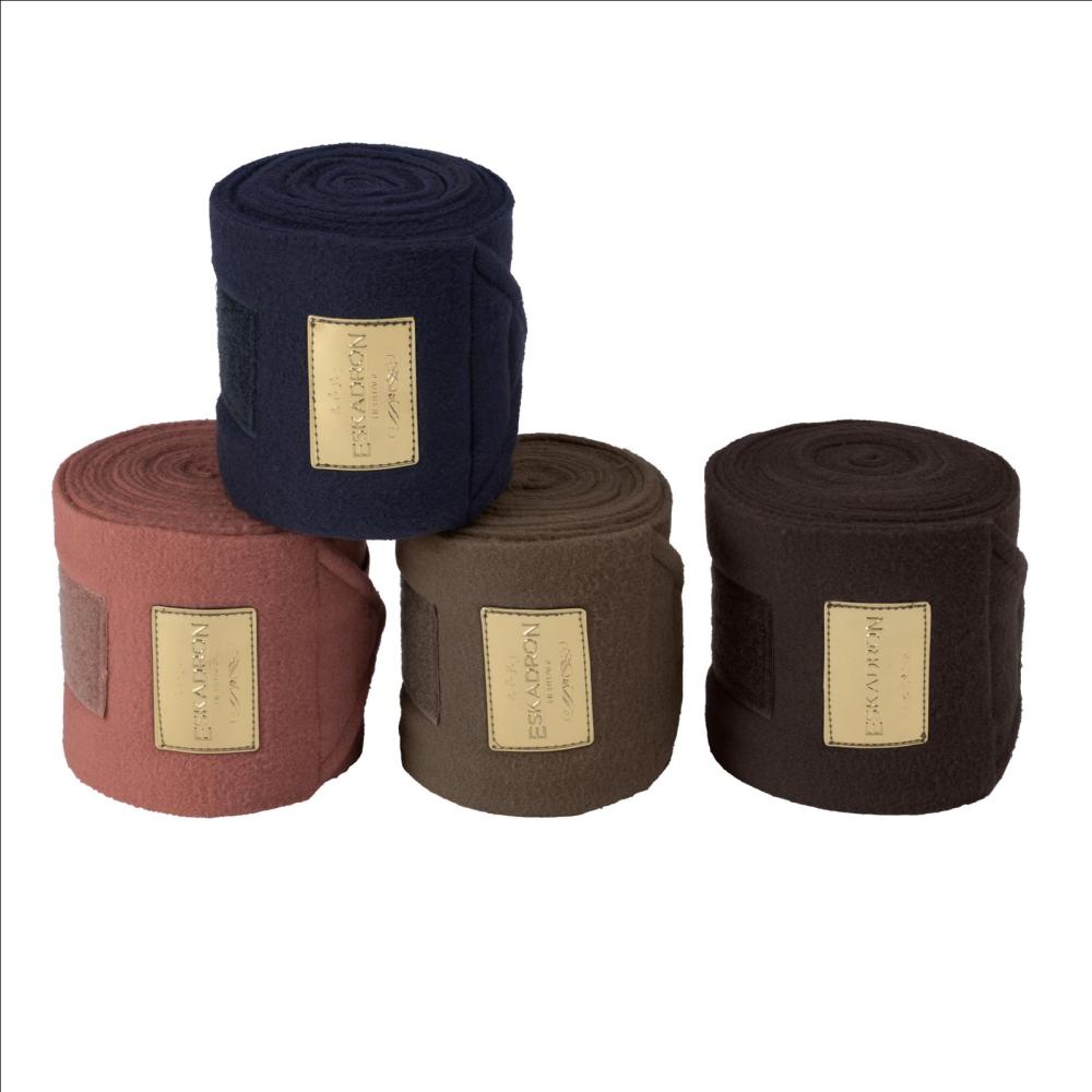 Eskadron HERITAGE Fleecebandagen 4er Set, blackmocca, deeptaupe, oxfordnavy, rosewood