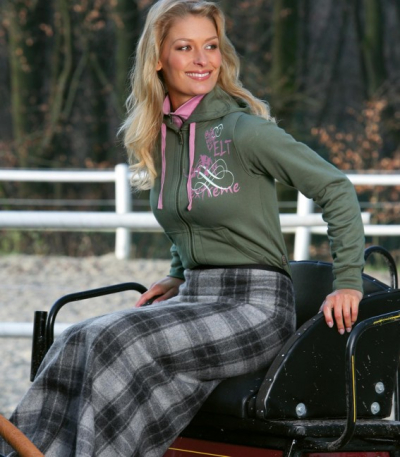 Bockdecke aus Wollmischgewebe, mit Klettverschluß, ca. 93 x 103cm