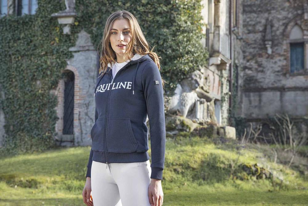 Preview: Equiline WOMEN’S FULL ZIP AND HOOD SWEATSHIRT " EQ_CELASTEC "
