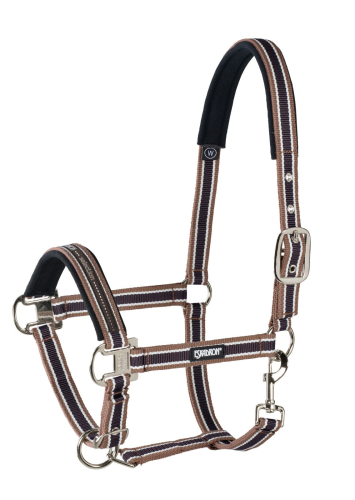 Eskadron Halfter mit Dornschnalle, racinggreen, blackberry, ice, powderrose