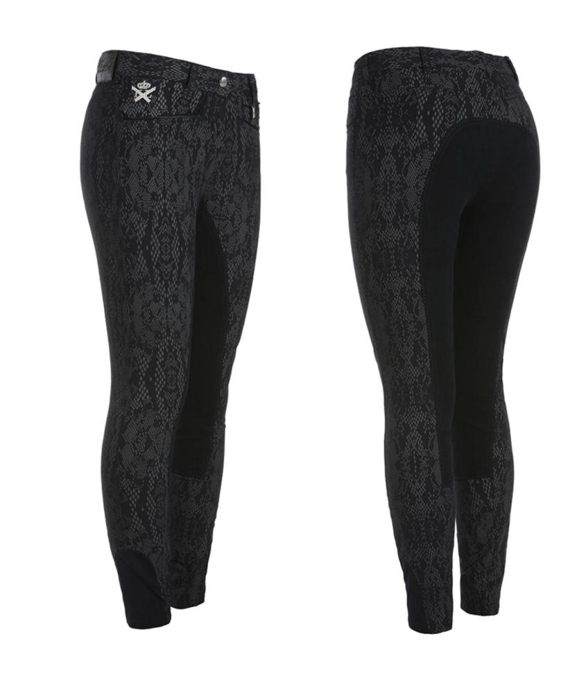 Kingsland Woman Breeches " KL_ELLA " print, navy, Fullseat