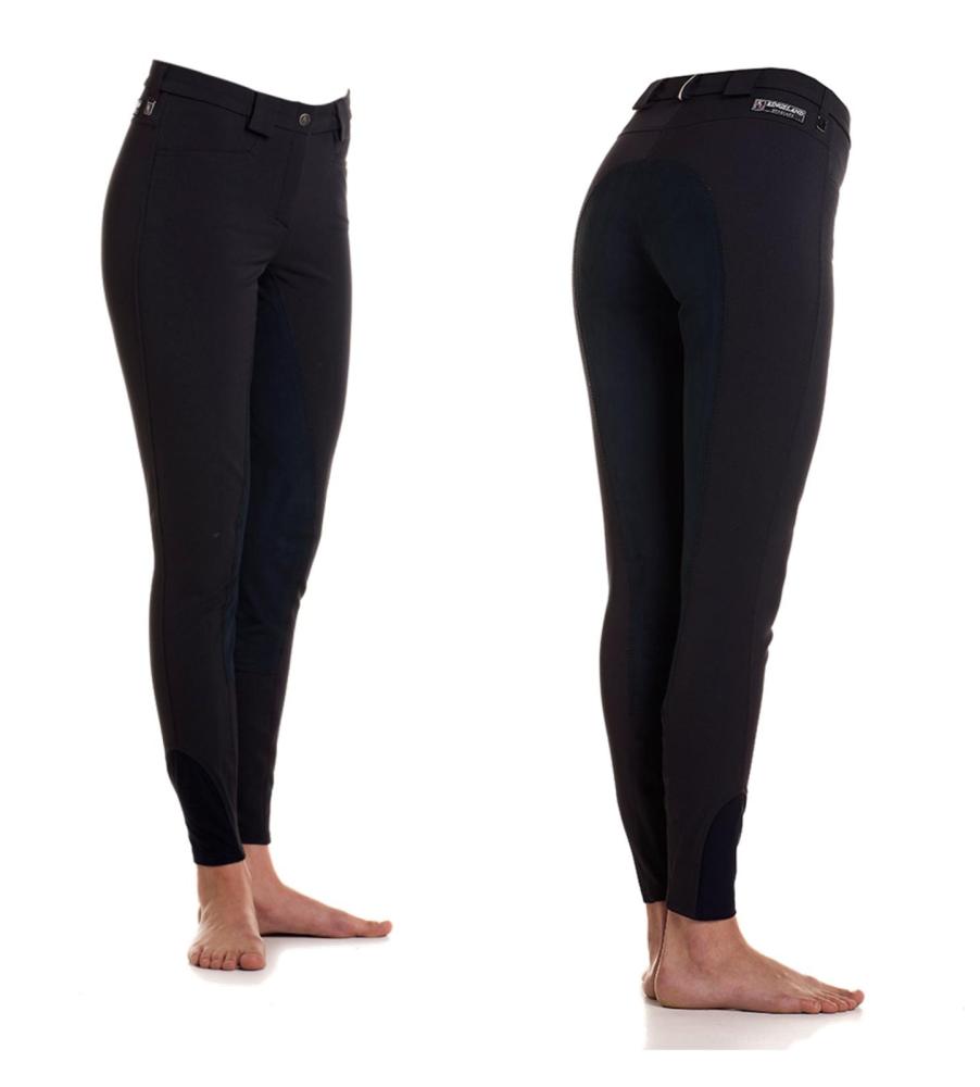 Kingsland Damenreithose " Technical Micro KL_KELLY " mit Ganzleder, navy