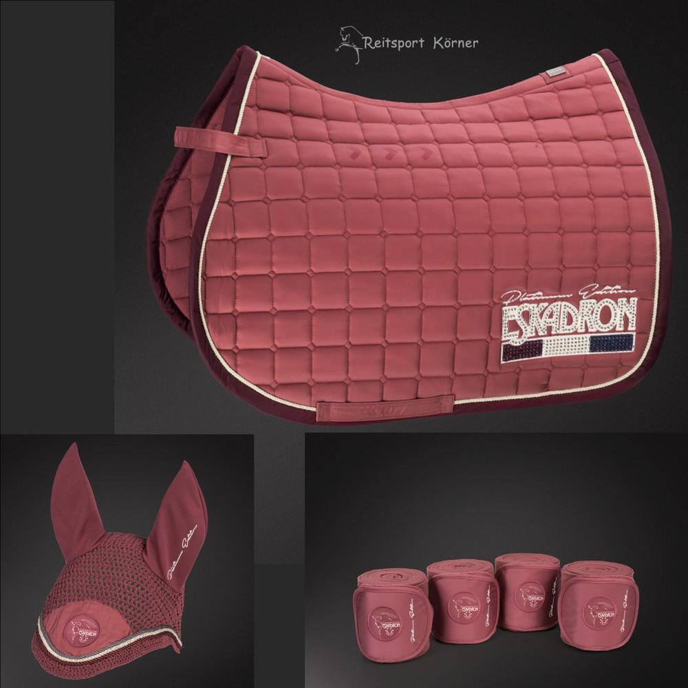 Eskadron Platinum Schabracke " GLOSSY  CRYSTAL " mit Artwork und Bandagen, Pony - Dressur