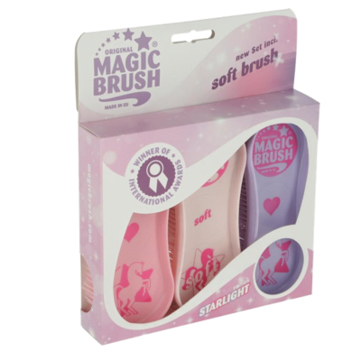 Pferdebürstenset MagicBrush, Pferdebürsten 3er Set