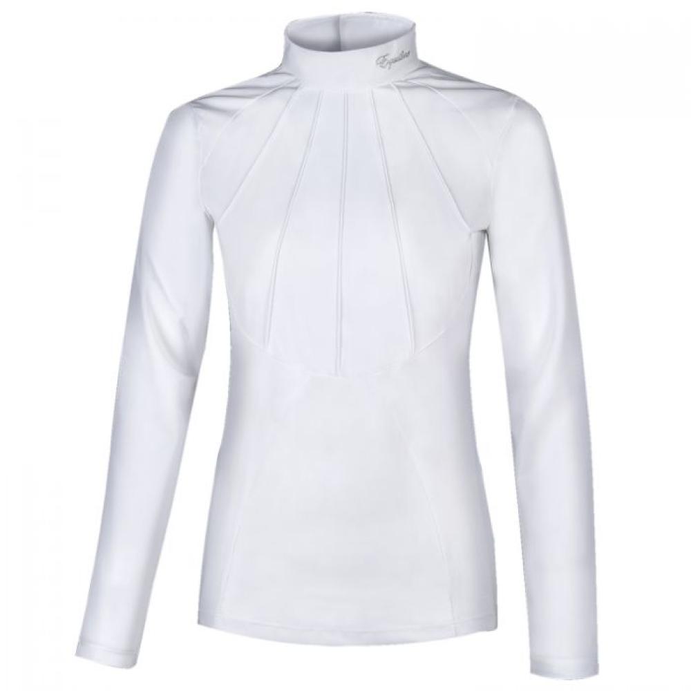 Equiline Damen Turniershirt " NOEMI " , Show Shirt, weiß