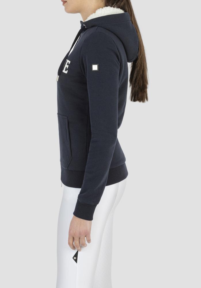 Preview: Equiline WOMEN’S FULL ZIP AND HOOD SWEATSHIRT " EQ_CELASTEC "