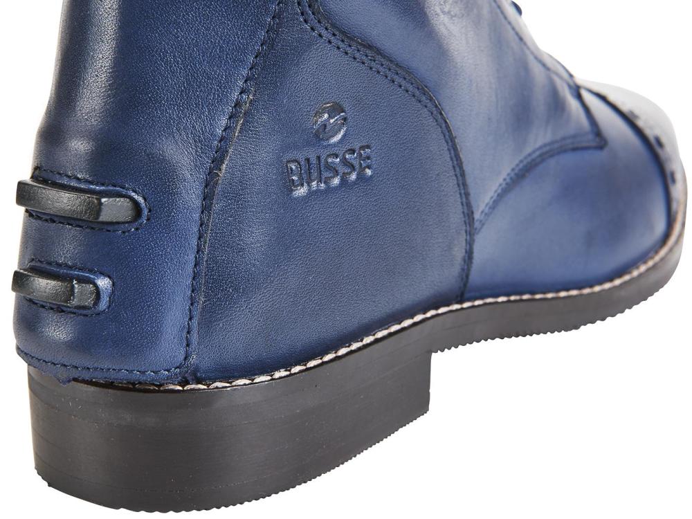 Busse Lederreitstiefel mit Schnürung vorne, Reitstiefel " LAVAL " blau