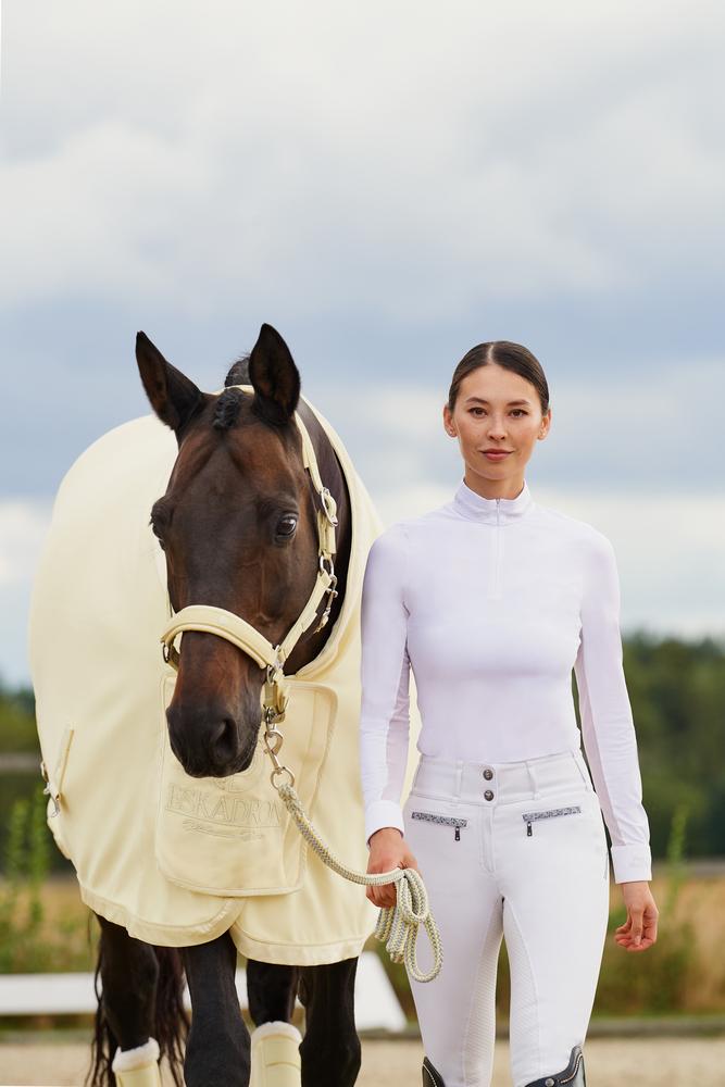 Preview: Eskadron Platinum Pure Halfter mit Doppelschnalle " DOUBLE PIN SATIN ", Satinhalfter