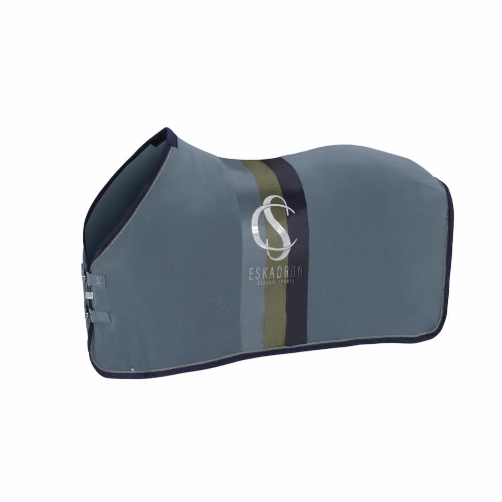 Eskadron Classic Sports Abschwitzdecke " FLEECE STRIPE " 3-fach Lurex-Kordeln auf Glossy-Einfassung