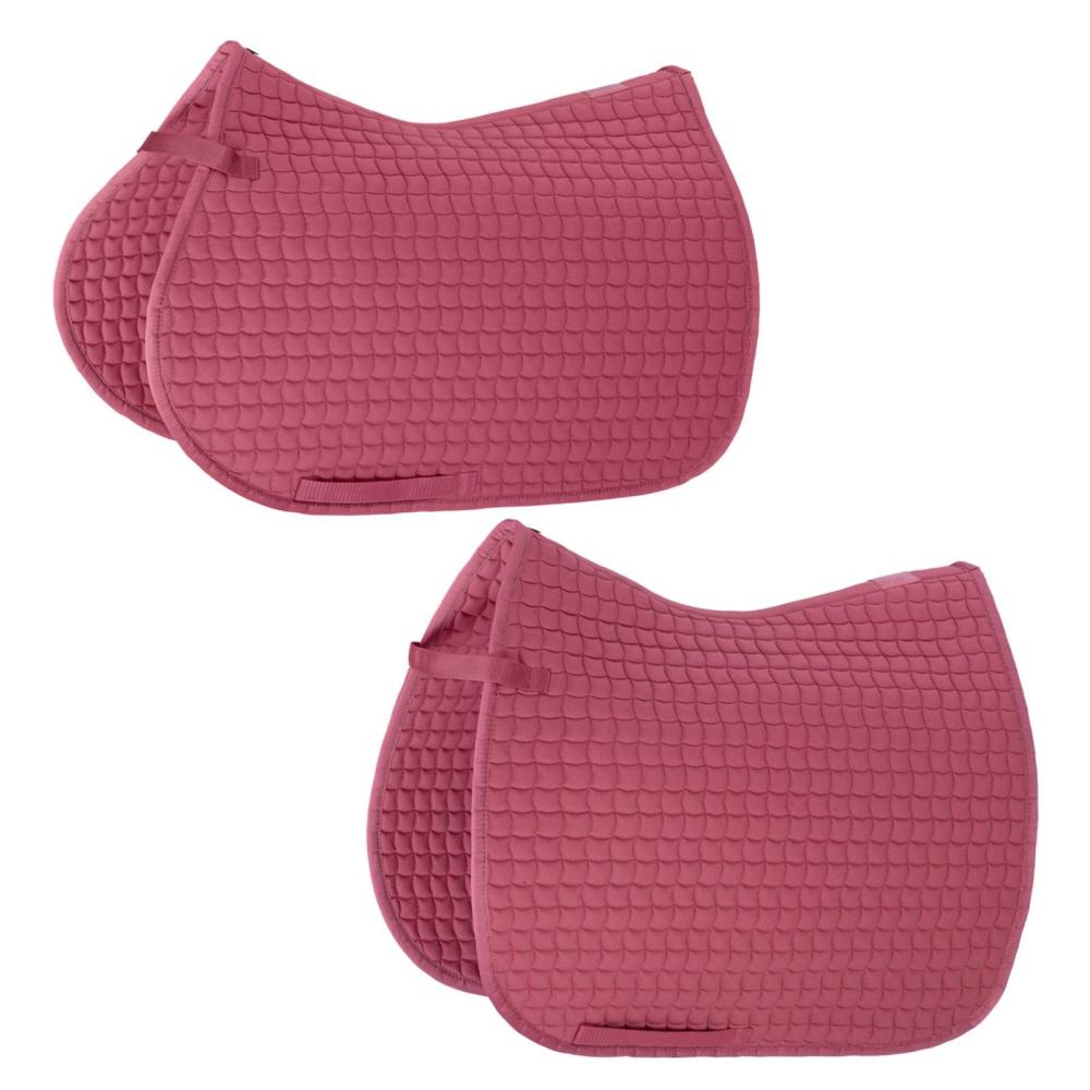 Preview: Eskadron Classic Sports Schabracke Cotton, rouge, balsamgreen, navy