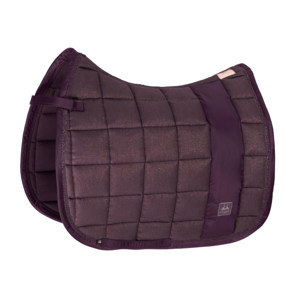 Preview: Eskadron HERITAGE Schabracke BIG SQUARE Cotton " GLITTER ", deepberry, black, ivorygrey