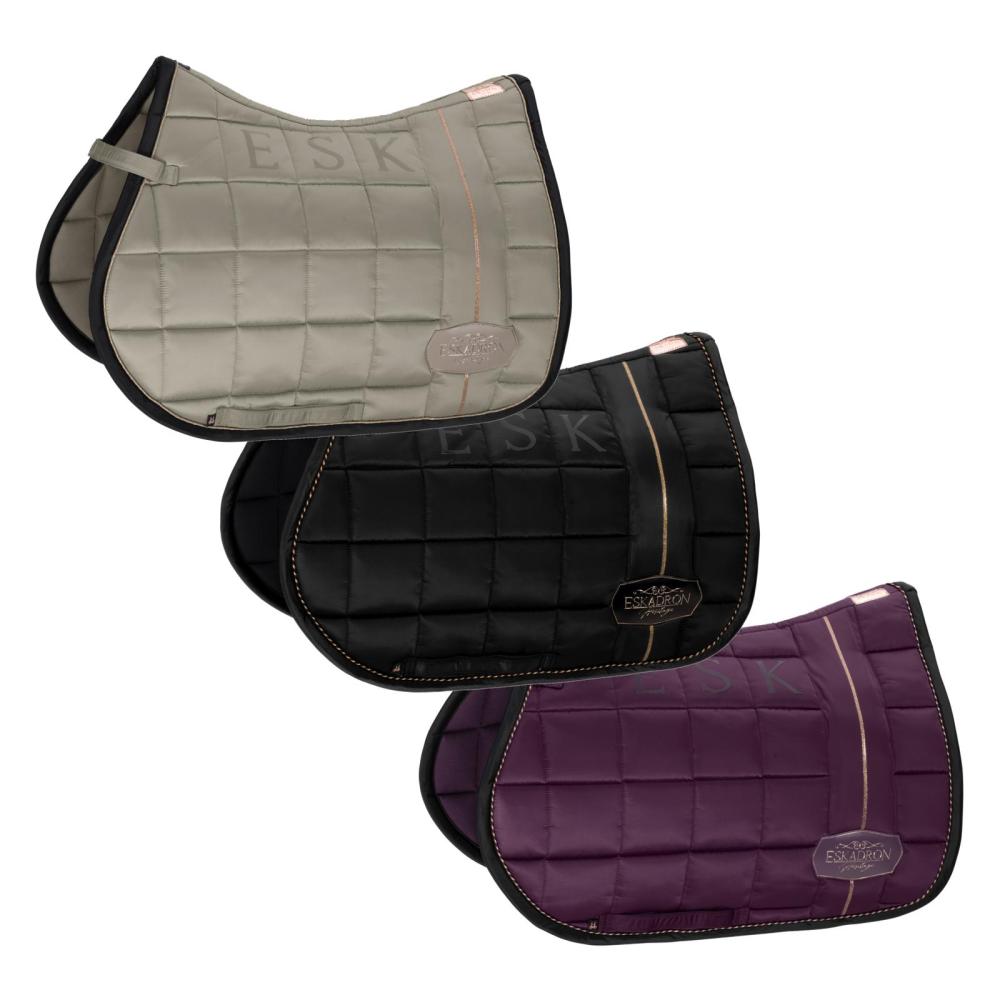 Preview: Eskadron HERITAGE Schabracke BIG SQUARE GLOSSY, black, ivorygrey, deepberry