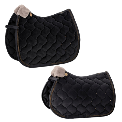 Eskadron Platinum Saddle Cloth " VELVET CRYSTAL "