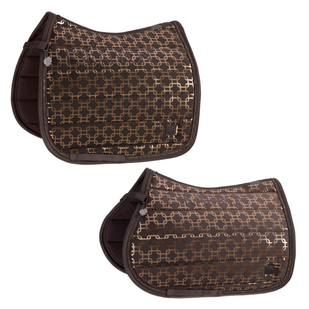 Eskadron Platinum Schabracke " GLOSSY CHAIN CRYSTAL " mit Kordel-Kristallstein-Kordel