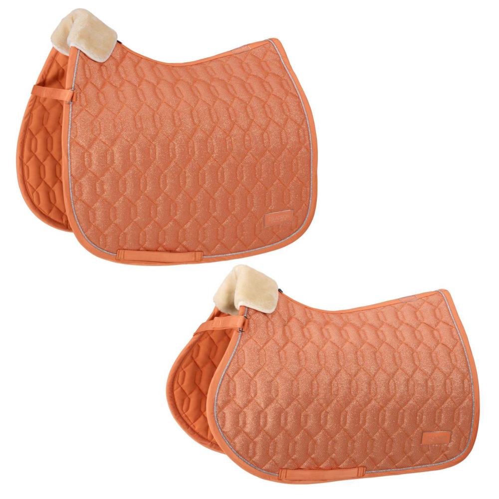 Preview: Eskadron Schabracke " GLITTER MESH " stabile Steppung und Lurex - Kordel