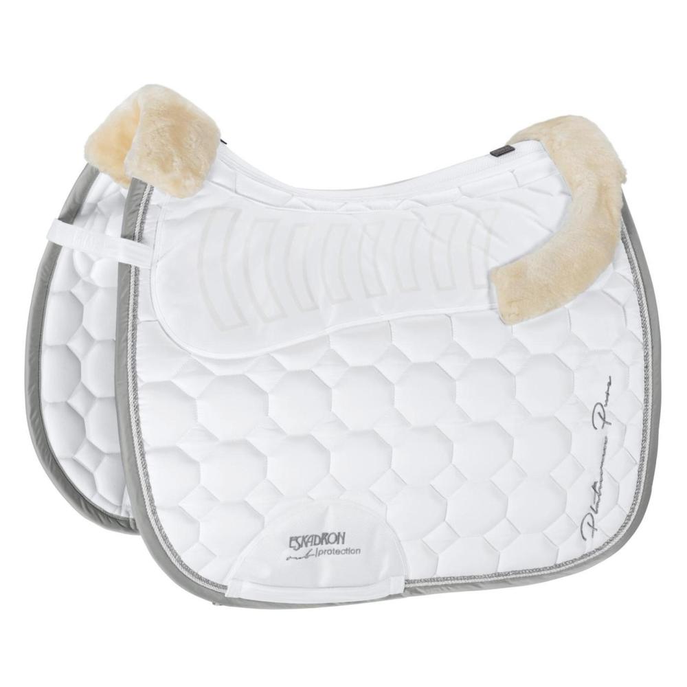Eskadron Saddle Cloth FAUX FUR Glossy  " Platinum PURE 2019 "