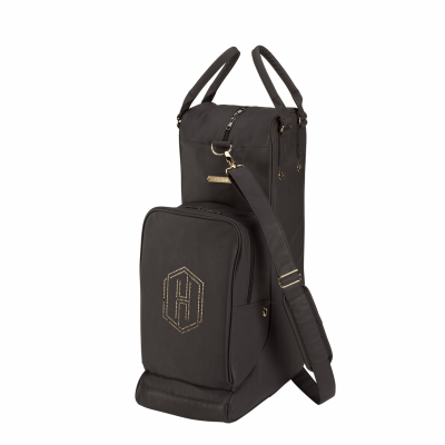 Eskadron HERITAGE BOOT & HELMET BAG  " FAUX LEATHER " , black truffle