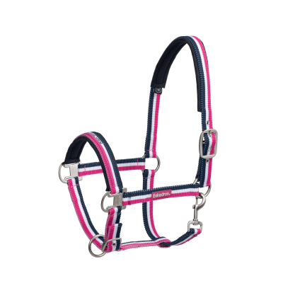 Eskadron Headcollar Pin Buckle, navy-white-pink, Pony2