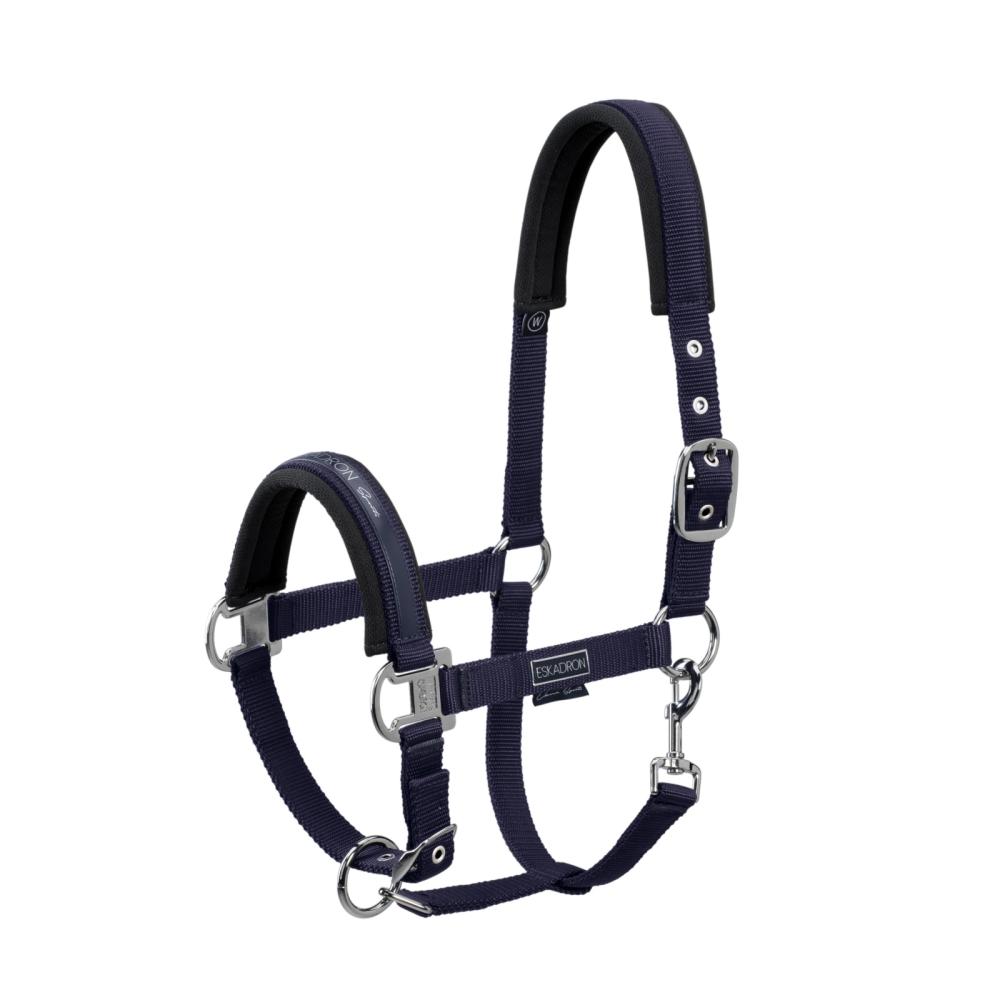 Preview: Eskadron Halfter Double Pin BUCKLE, mit Schriftzug, Dornschnalle