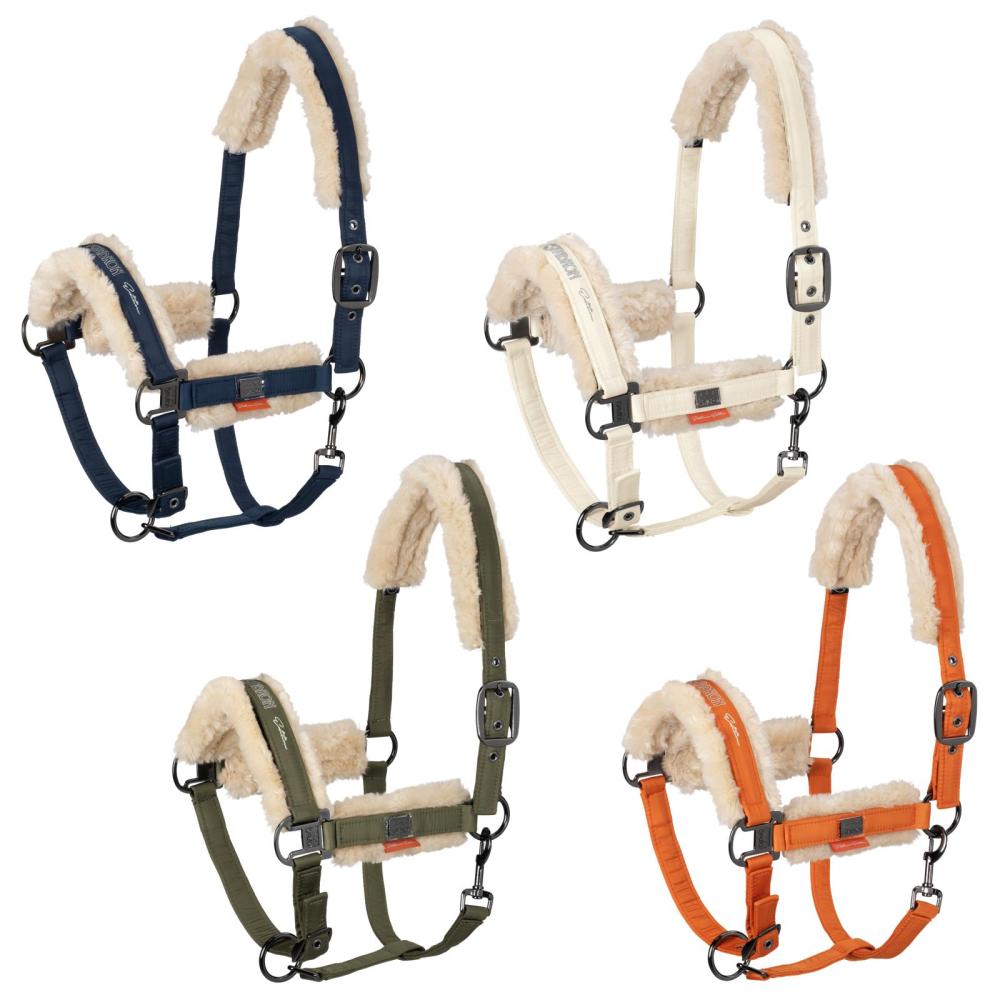 Eskadron Headcollar Platinum GLOSSY FAUX FUR -limited edition-