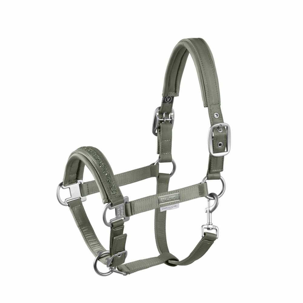 Eskadron Platinum Headcollar " DOUBLEPIN CRSYTAL "