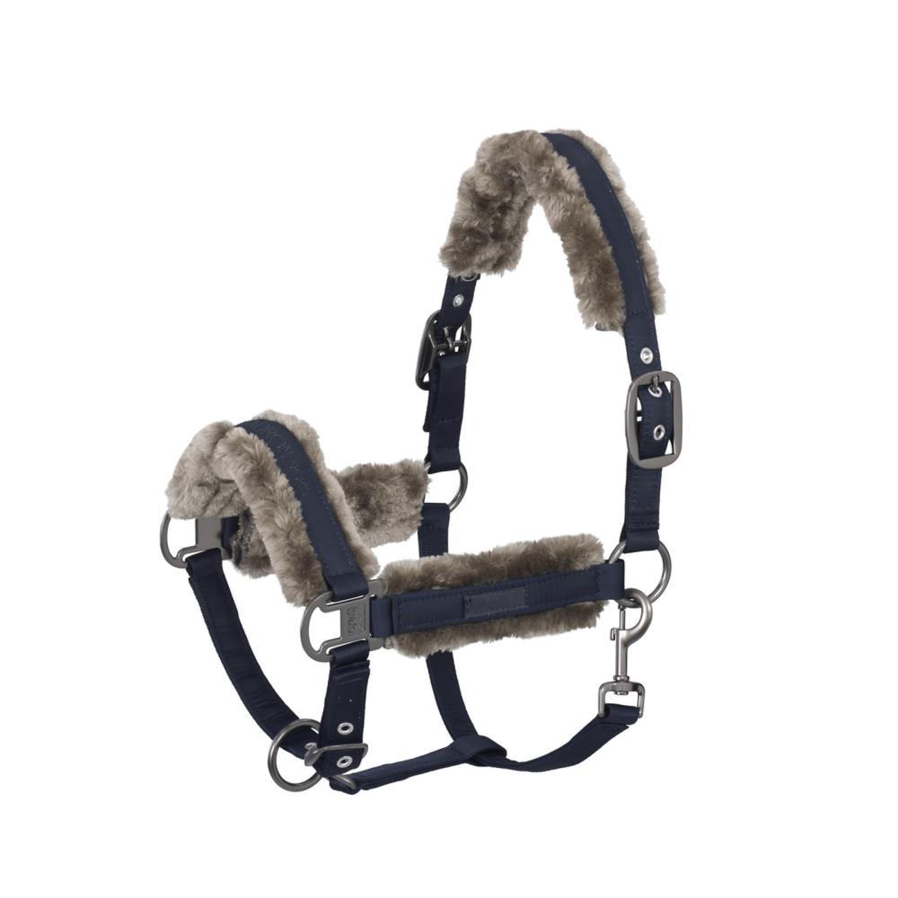 Eskadron Halfter Double Pin  GLOSSY FAUXFUR