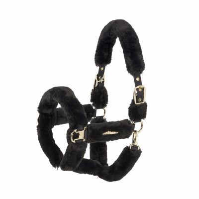 Eskadron HERITAGE Halfter " FAUX FUR COMPLETE DOUBLE PIN ", black truffle