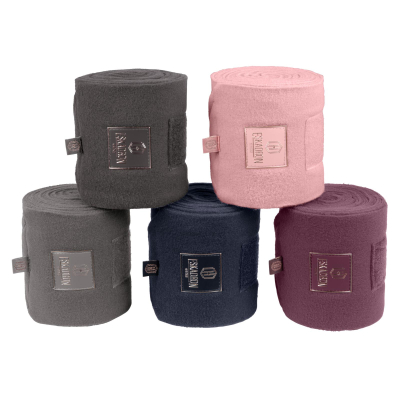 Eskadron HERITAGE Fleecebandagen 4er Set, cassis, basaltgrey, pearl rose, navy, earl grey, SHETTY