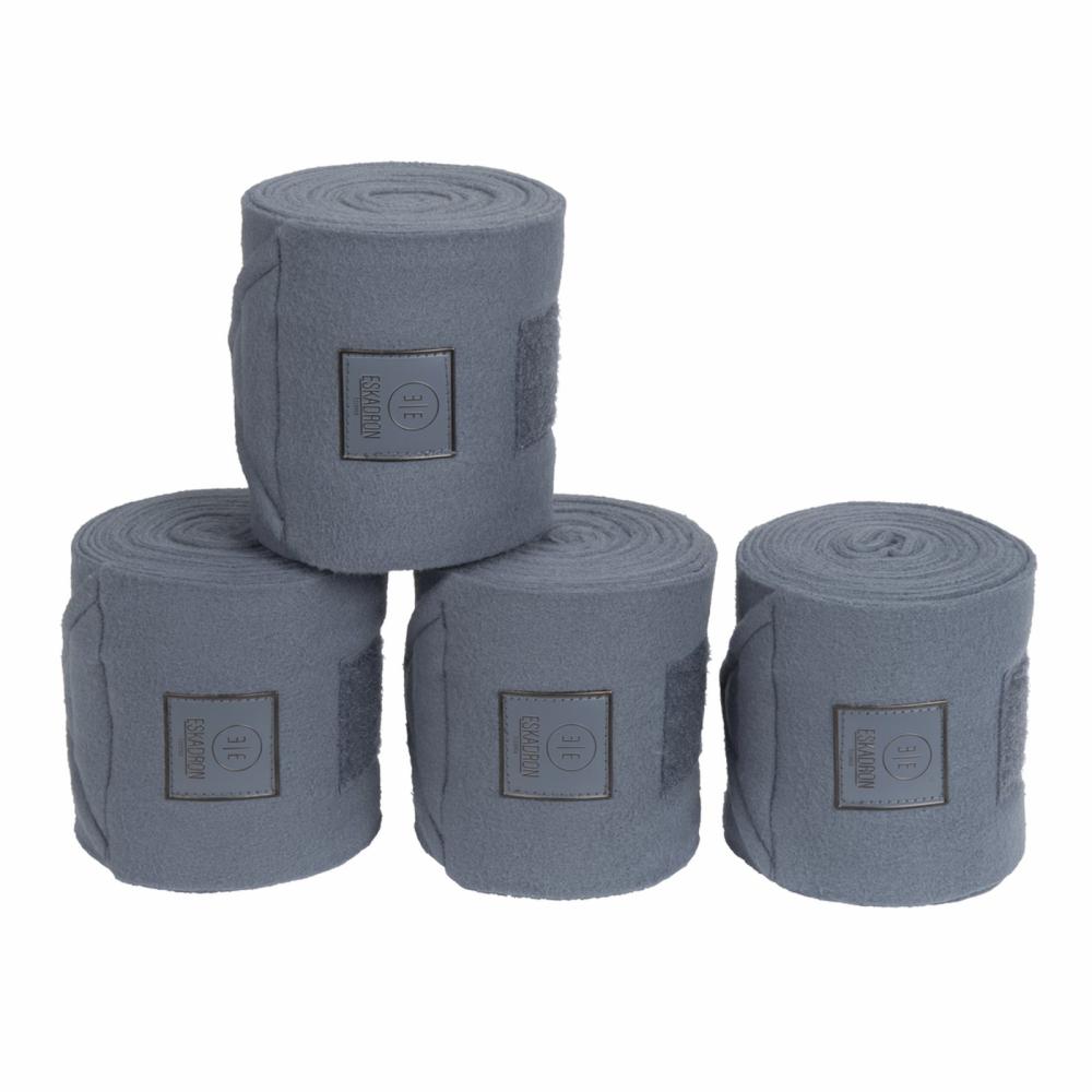 Preview: Eskadron ESSENCE Fleecebandagen 4er Set, Bandagen, darkolive, doveblue, black