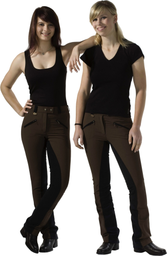 USG Jodhpur Woman Breeches " ISABELLA ", brown-black