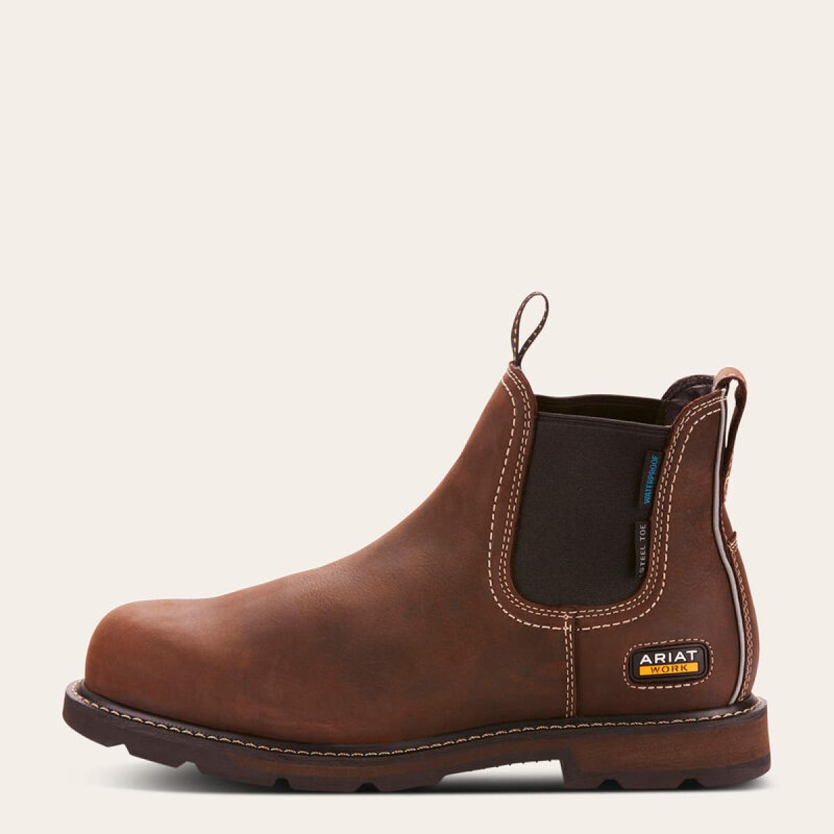 Groundbreaker Chelsea Waterproof Steel Toe Work Boot