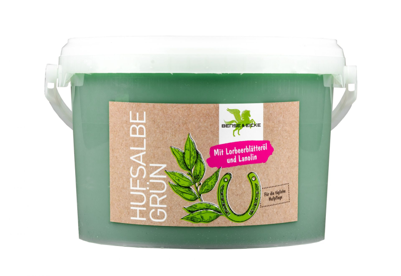 Bense & Eicke Hufsalbe mit Lorbeerblätteröl, Huffett, Hufbalsam, 5000ml Eimer