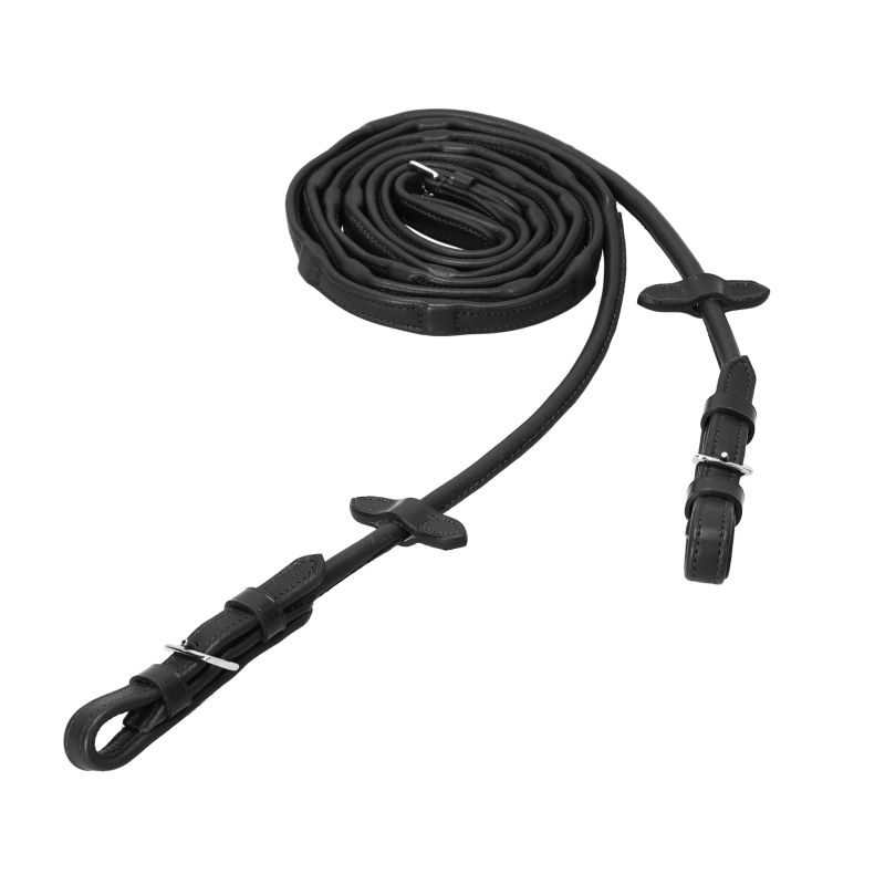 Schockemöhle SPORTS Zügel " DURASOFT Rolled REINS " , rundgenäht und nylonverstärkt, 16mm