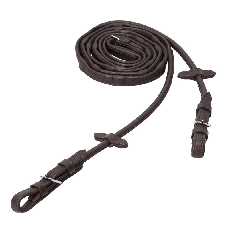 Schockemöhle SPORTS Zügel " DURASOFT Rolled REINS " , rundgenäht und nylonverstärkt, 16mm