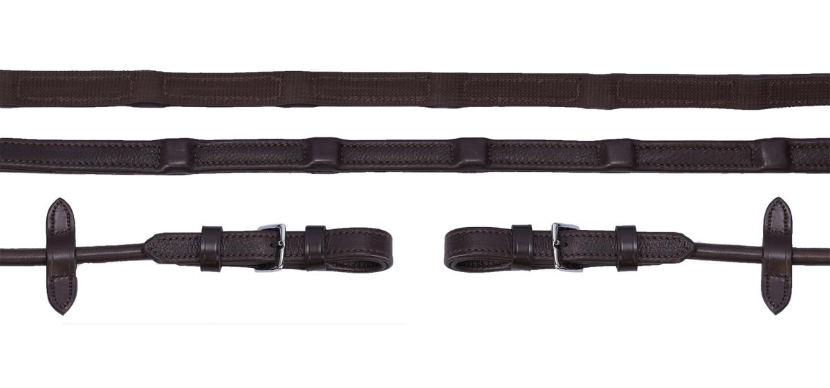 Schockemöhle SPORTS Zügel " DURASOFT Rolled GRIP REINS " , rundgenäht und nylonverstärkt