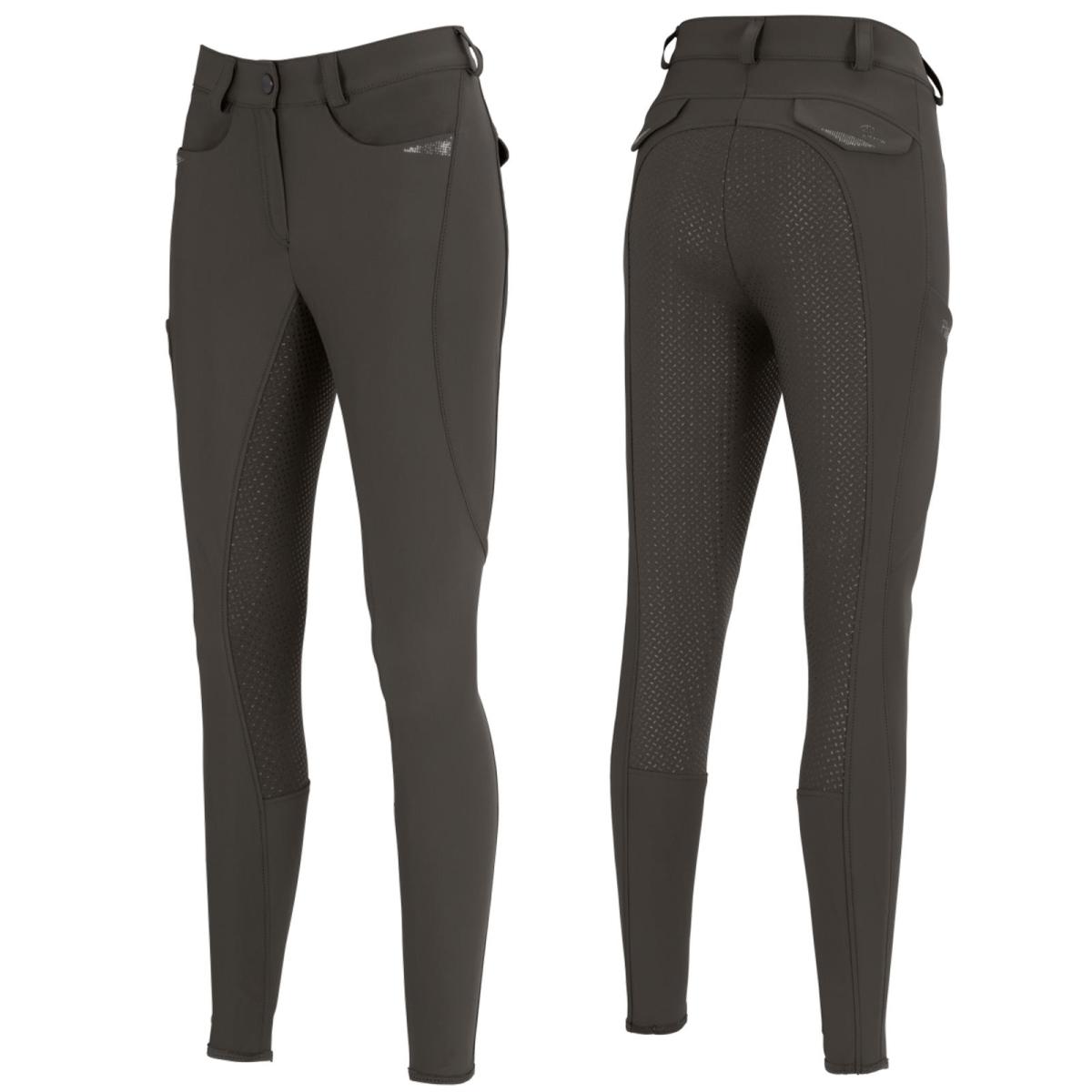 Pikeur Damenreithose " PK_LAURE " mit Grip - Ganzbesatz, Tech-Jersey, darkolive