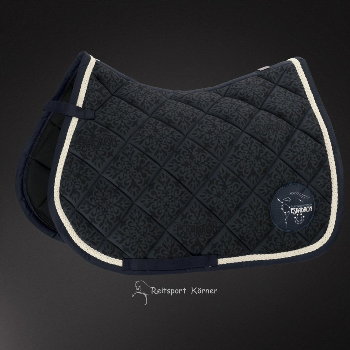 Eskadron Schabracke Platinum " MICRO ORNAMENTS ", Dressur, darknavy