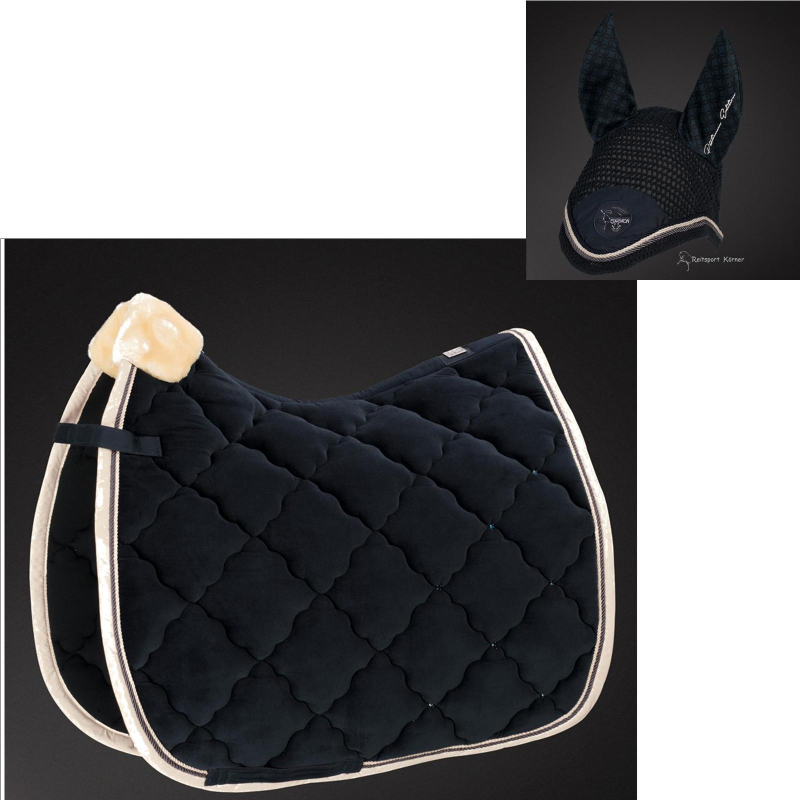 Eskadron Platinum Schabracke " VELVET CRYSTAL "  im Set, navy, Vielseitigkeit